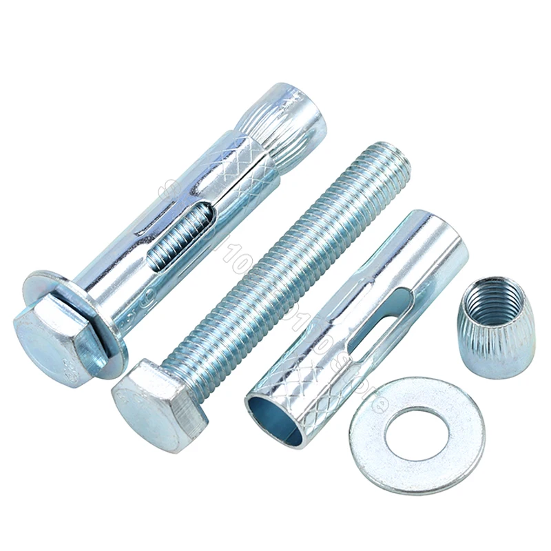 M6.5 M8 M10 M12 M16 Galvanized External Hexagon Expansion Screw Sleeve Concrete Anchor Bolt For Deceleration Strip Ground Lock