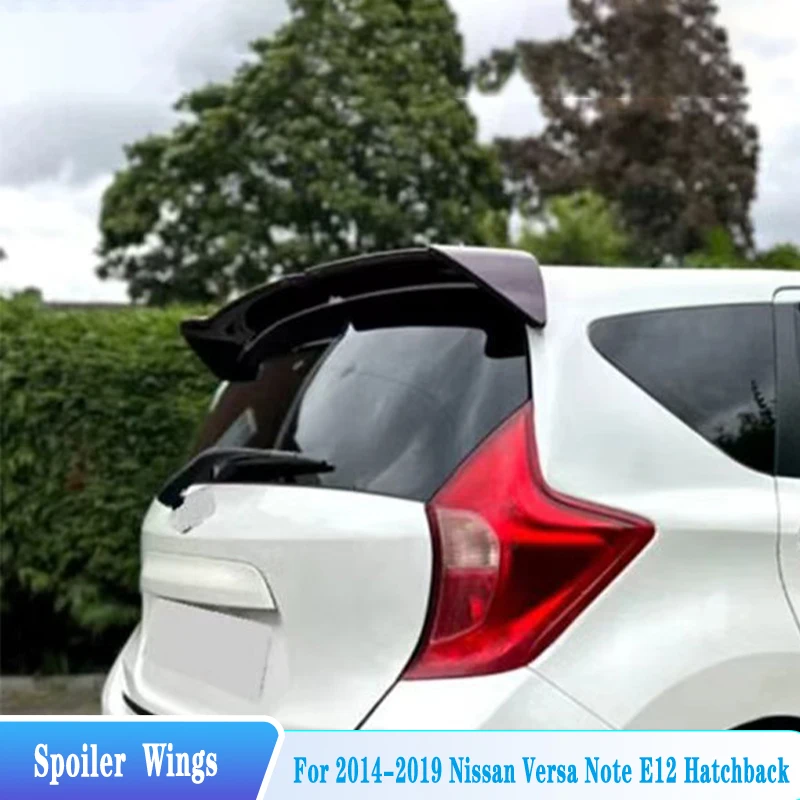 Alerón Trasero de Techo para Nissan Versa Note E12 Hatchback 2014-2019, Material ABS, Accesorios de Tuning Exterior para Auto