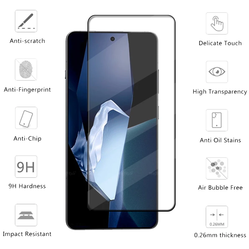 1-4PCS For Oneplus 13R Glass Oneplus 13R Tempered Glass Protective Full Cover Glue HD 9H Screen Protector Oneplus 13R Oneplus13R