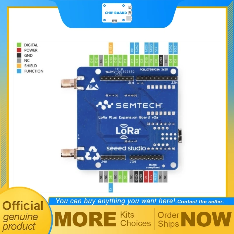 

Плата разработки Seeedstudio LR2021 LoRa Plus с чипами Semtech LR2021 и Nordic nRF54L15, высокоскоростная и дальнобойная связь LoRa FLRC