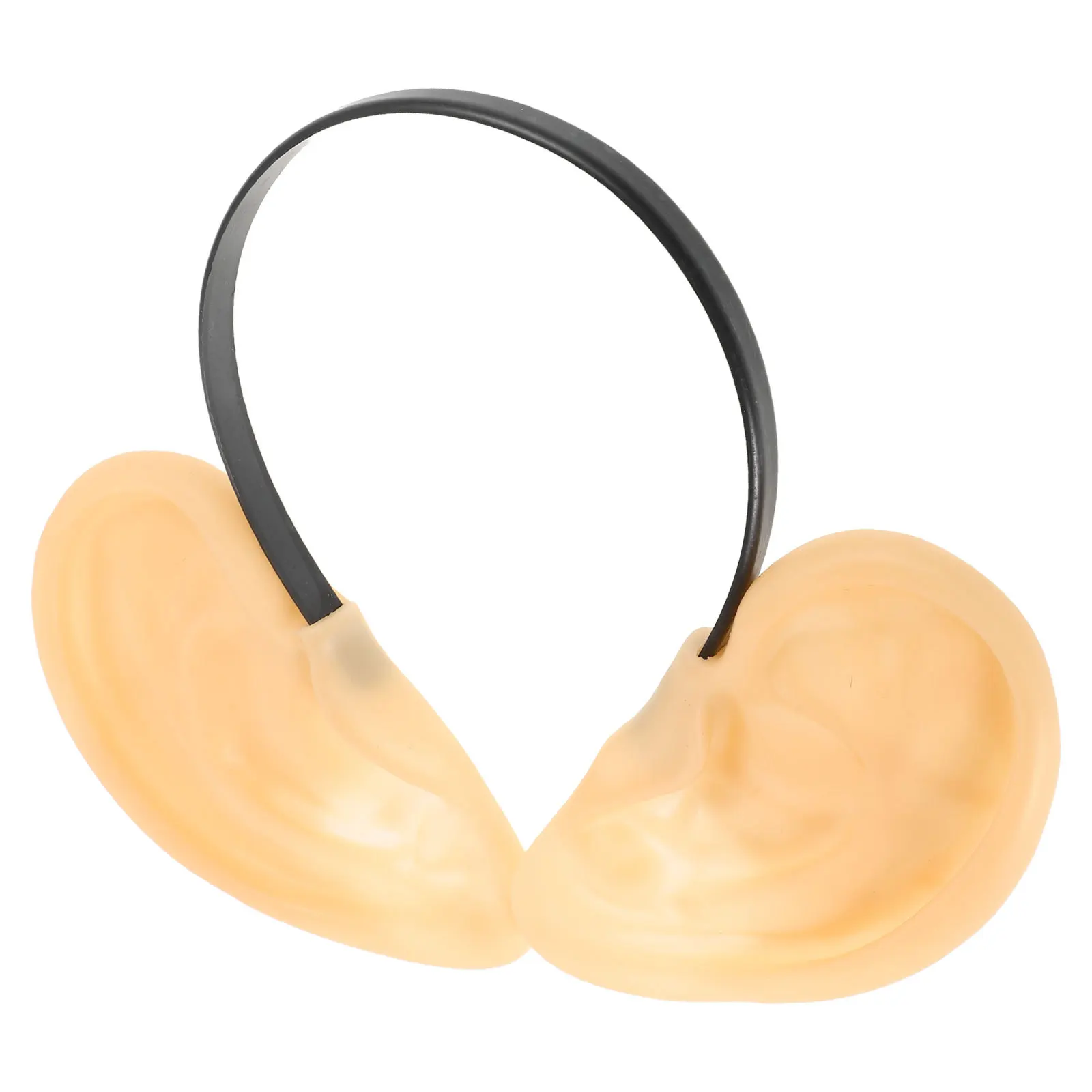 

Realistic Fake Ears Prop For Pranks Cosplay Halloween Christmas Party Portable Funny Organ Simulation Oversized Costume