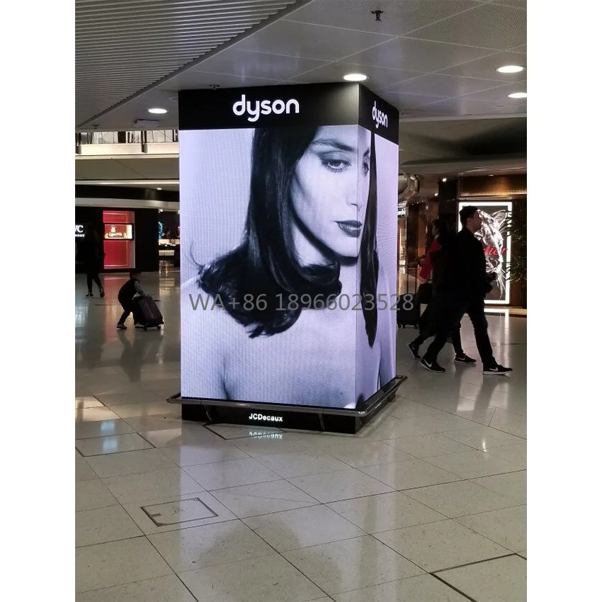 

90-градусный внутренний складной светодиодный экран P3.91 Изогнутая светодиодная панель для аренды