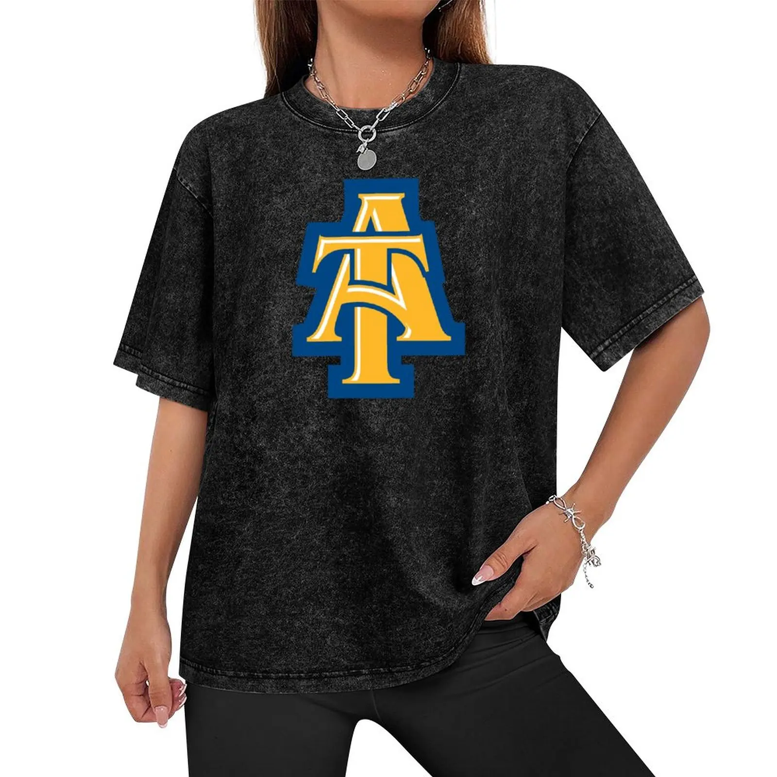 The A&T Aggies Team T-Shirt graphic t shirts customs design your own essential t shirt Blouse mens plain t shirts