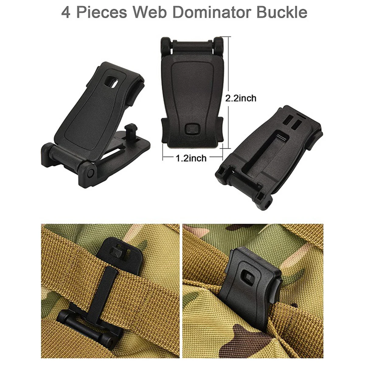 

1Set Outdoor Survival Tactical Bag Heavy Duty Storage Pouch for Camping Hiking Travel Lightweight Equipment Organizer Black