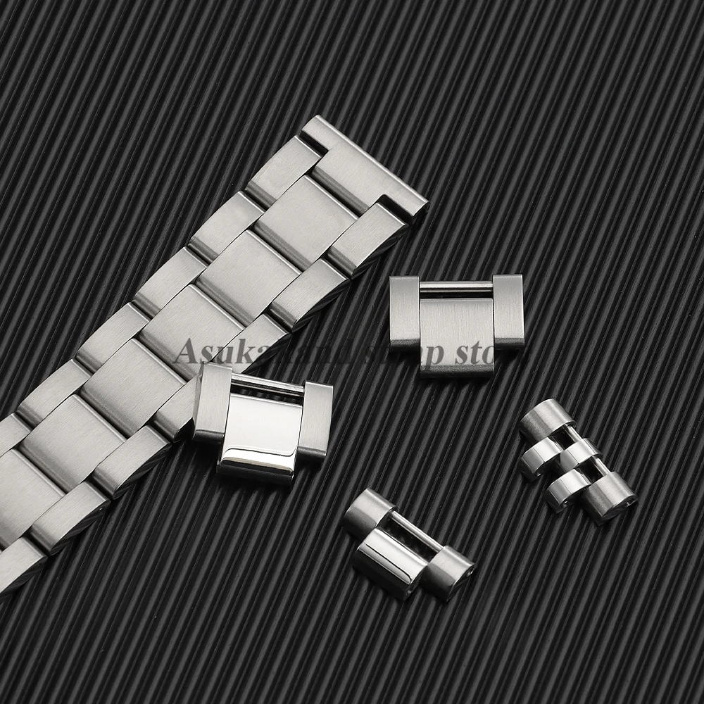 For Rolex Steel Band Extension for Oyster Jubilee Watch Strap for GMT Submariner Ditona Watch Band 16*8mm/16*9mm Extension Link image 5