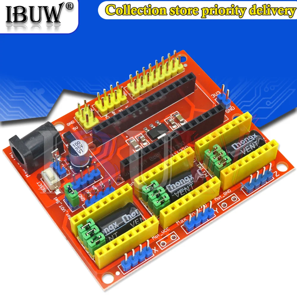 CNC Shield V3 V4แกะสลักเครื่องใช้งานร่วมกับ Nano 3.0 / A4988 Driver Expansion Board โมดูลสำหรับ3D เครื่องพิมพ์ diy ชุด