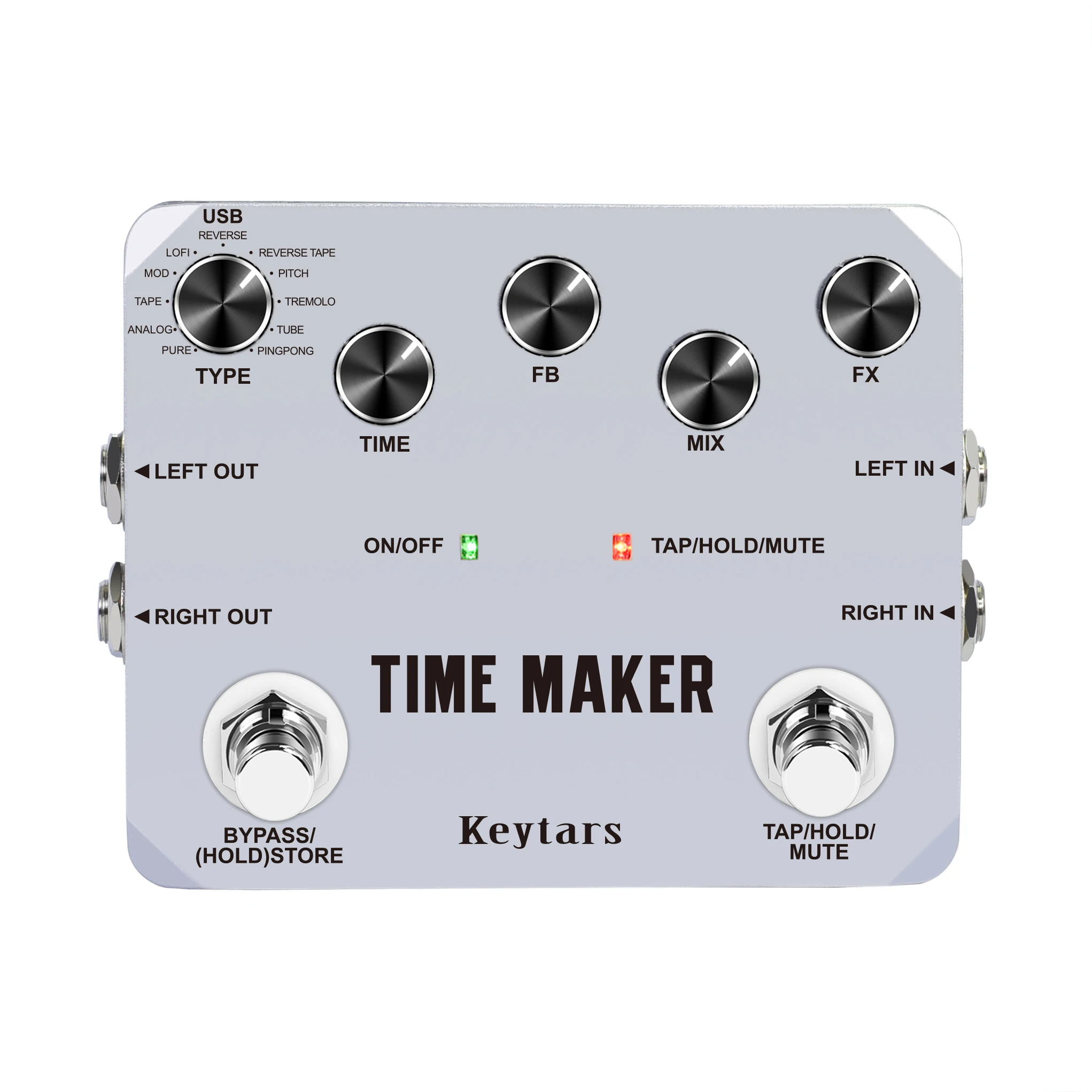 

Keytars LTD-02 Guitar Time Maker педаль с ультра эффектом задержки для электрогитар 11 типов задержки