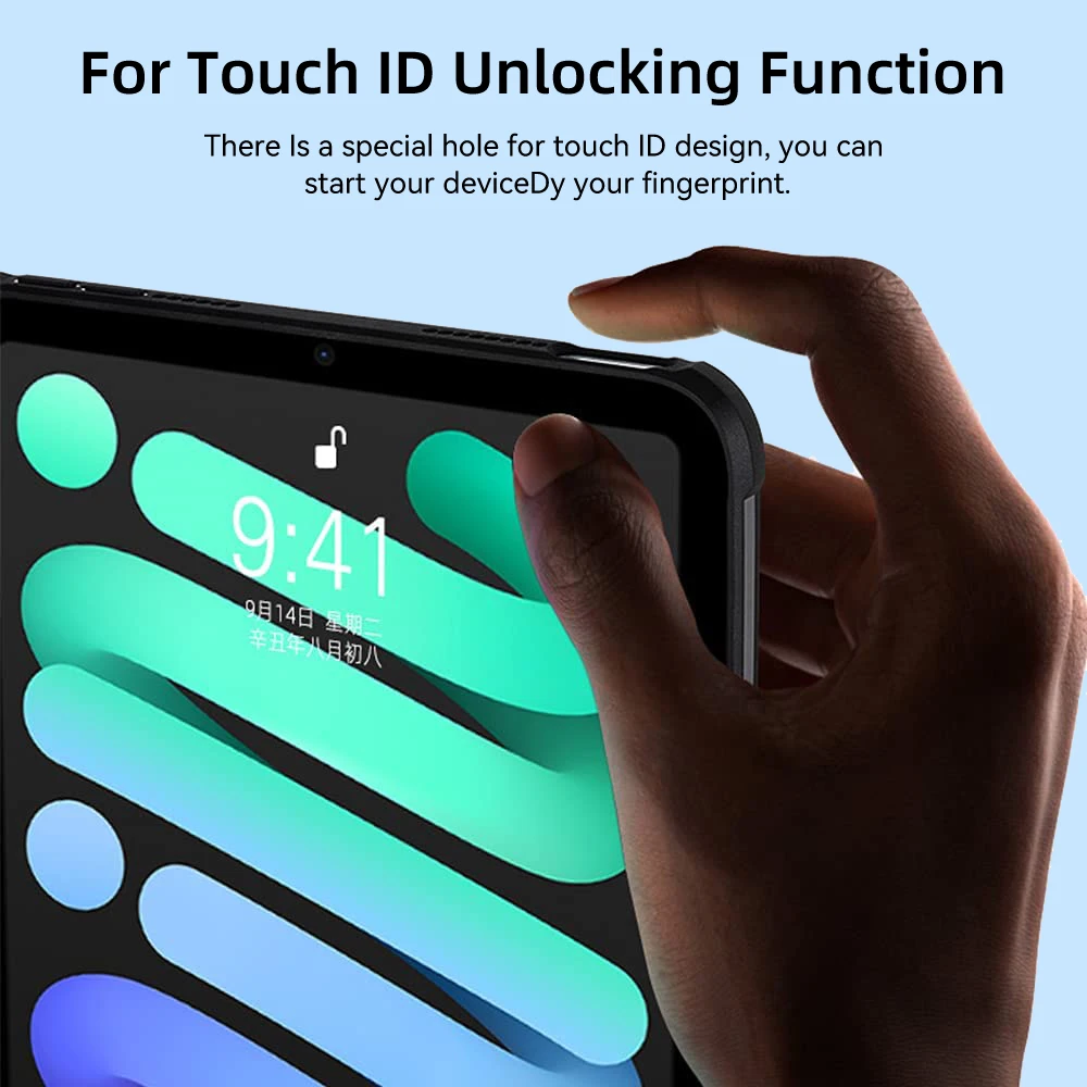 حافظة حامل شفافة من الأكريليك لهاتف Pro M5 11 2025 A16 11th Air 7 5 4 10.9 10.2 9th 8th 7th Generation 9.7 Mini 7 6 5 4 PC Cover