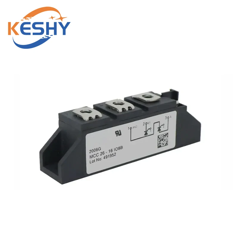 

MCC26-12IO1B MCC26-14IO1B MCC26-16IO1B MCC26-18IO1B MCC26-08IO1B New and Original IGBT Module Variable Frequency Driving IC Chip