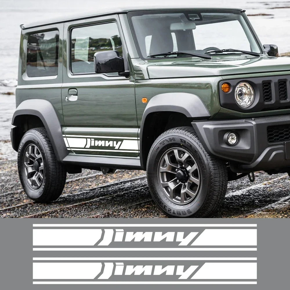 

Car Door Side Stickers For Suzuki Jimny 4x4 Off Road Jb43 Jb64 Jb74 Ja11 RC Long Strips Vinyl Decals Auto Tuning Accessories
