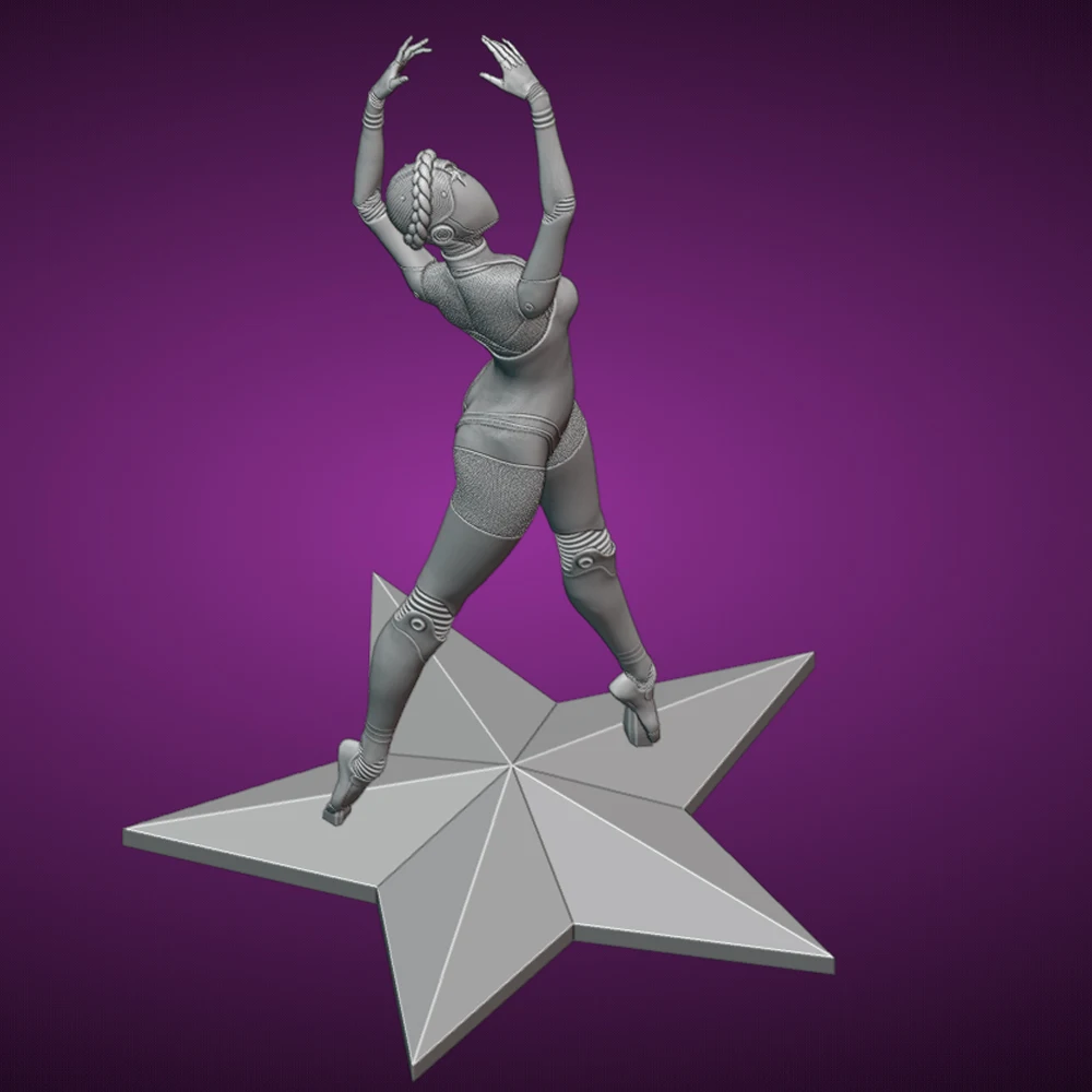 Kit de modèle d'impression 3d pour fille Sexy, ballerine, figurine en résine, Statue de Micro réduction, Kit de Garage non peint, jouets, 1/24