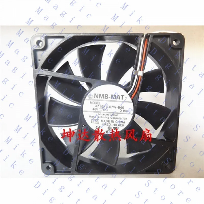 

H 1 PCS for NMB Fan 4710KL-07W-B49 DC 48V 0.16A 12025 12CM 2 Wire Cooling fan