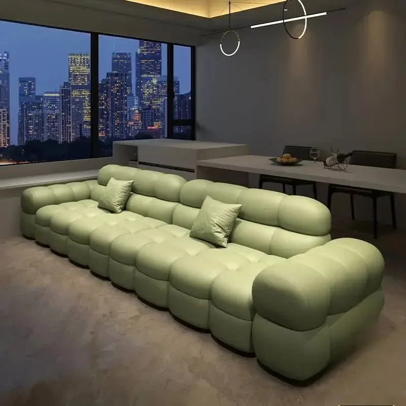 Designer Green Living Room Sofas Aesthetic Quality Oversized Modern Lazy Sofa Luxury Loveseat Cloud Couch Wohnzimmer Furniture