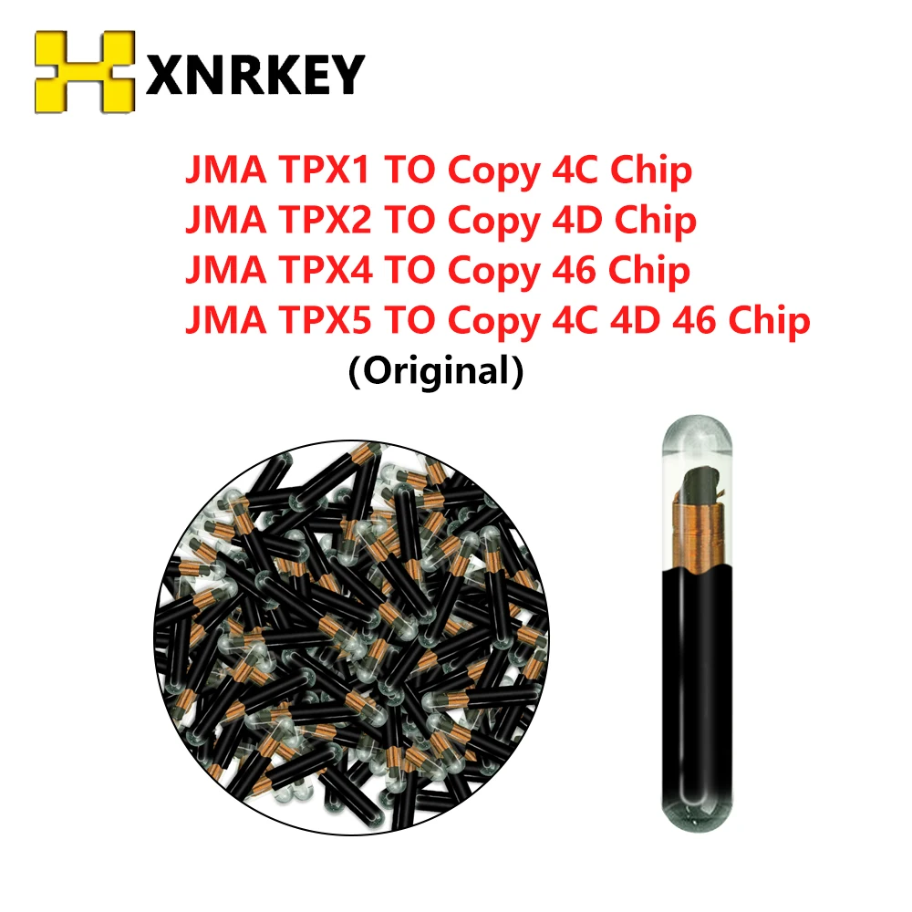 XNRKEY JMA TPX1/TPX2/TPX4/TPX5 Clone Transponder Chip To Copy 4C 4D 46 for TOYOTA NISSAN FORD HYUNDAI KIA MAZDA LEXUS SUZUKI