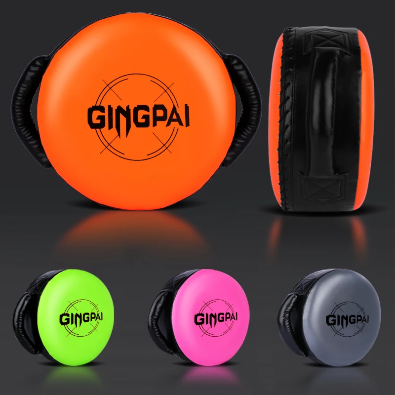 GINGPAI Punch Pad MMA Kickboxing Round Strike Shield Target Training Mauy Thai Big Pad Target Focus Boxing Punching Mitts