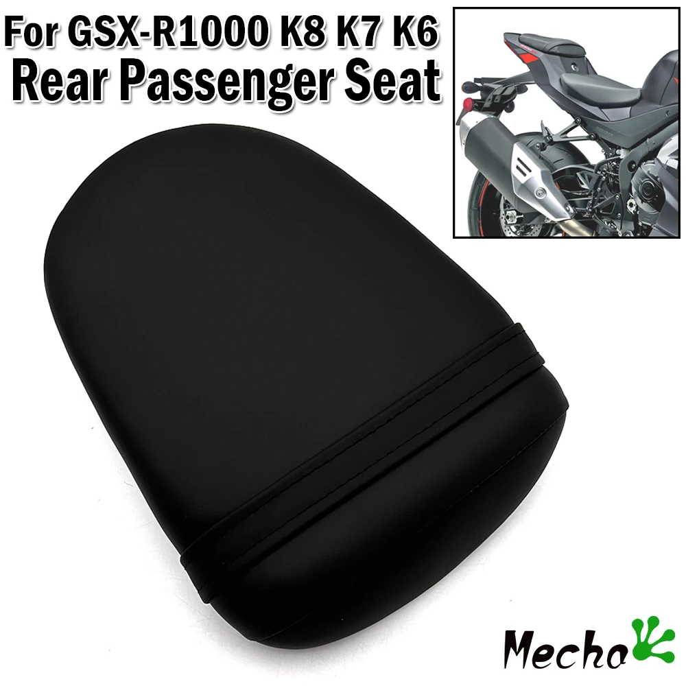 

For SUZUKI GSX-R 1000 K8 K7 K6 GSXR1000 2006-2010 2007 Motorcycle Black Rear Passenger Seat Cushion Pillion Rear Seat Cushion