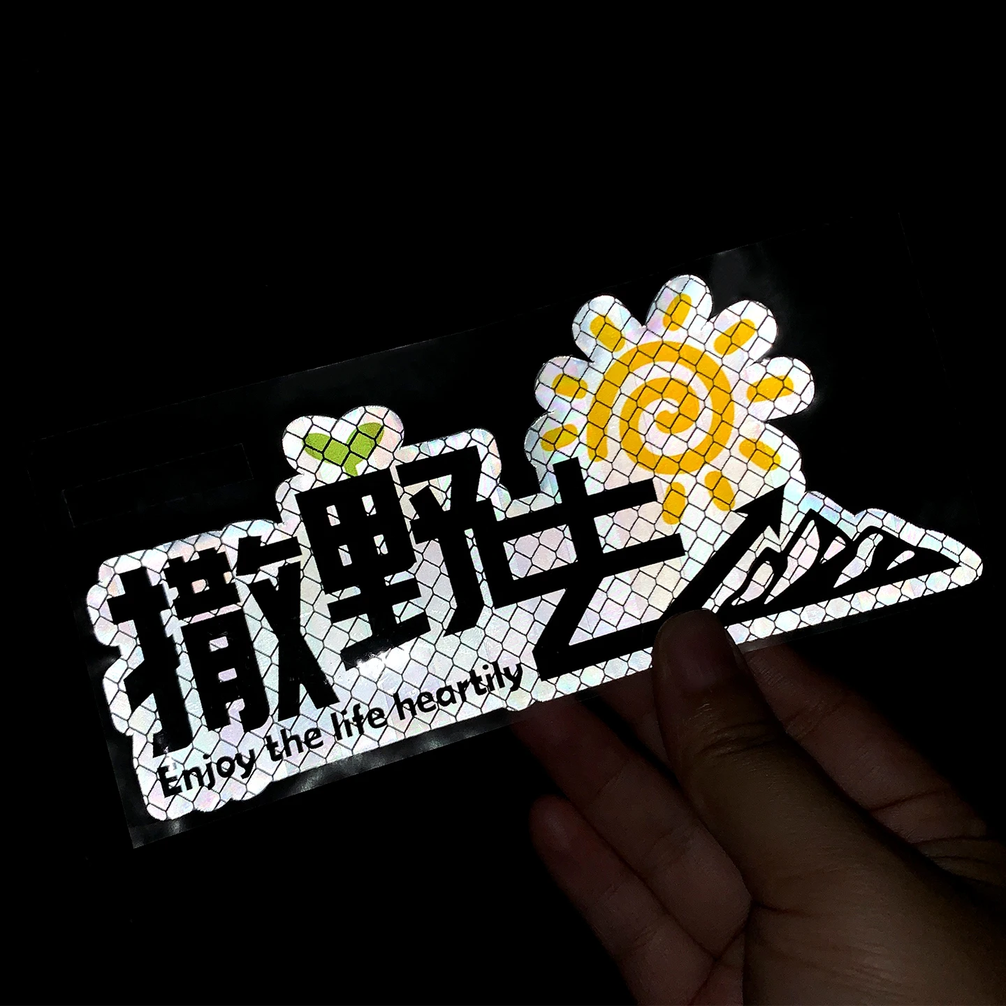 GO WILD Reflective Motorcycle Stickers Car Motocross Moto Scooter Body Top Box Side Case Vinyl Accessories Waterproof Decals