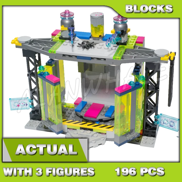 

196pcs Shinobi Turtle Mutation Chamber Unleashed Spinning Electrodes Lab Ladder 10209 Building Block Toys Compatible With Model