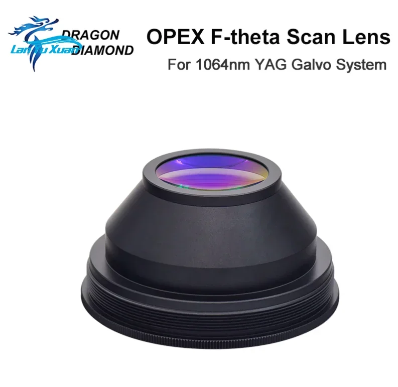 Lente de escaneo Opex f-theta de 200x200mm, longitud Focal 1064nm, lente YAG Opex, máquina de marcado láser de fibra óptica, lente de escaneo de fibra