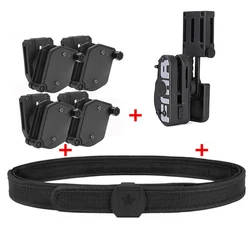 Tactical Skirmish IPSC Belt Perfect Match with Holster Speed Magazine Pouch Set, Competition Shooting Belt, Mag Holster Set