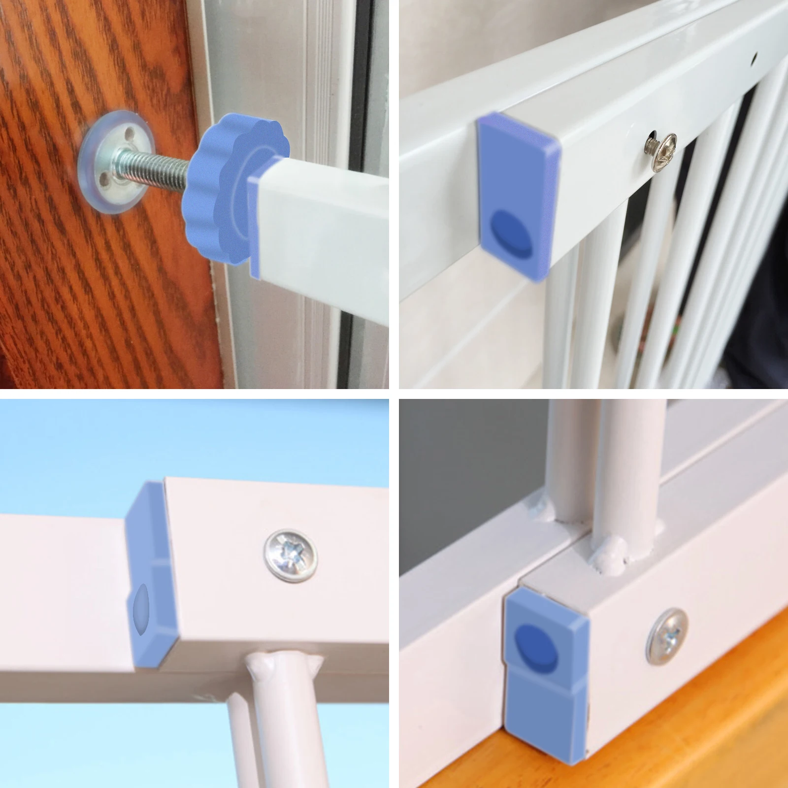 Baby Window Safety Guard, Iron Frame, Narrow Spacing, Silicone Covers, Easy Installation, Impact-Resistant Design