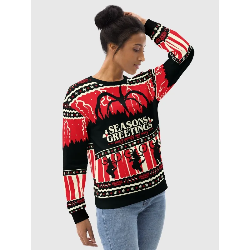 Sudadera Stranger Things con estampado de Steve Eleven, cuello redondo, unisex, estilo vintage retro, de la serie de televisión de terror, ropa urbana, camisetas informales para niños.