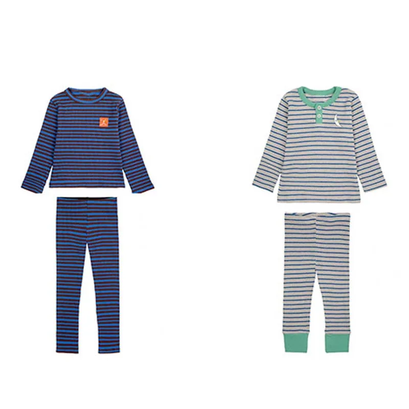 

Pre-sale(Ship in October) 2024 BC Autumn Kids Pijama for Girl Baby Boys Pajama Set Striped Warm Shirt & Pants Christmas Pajamas