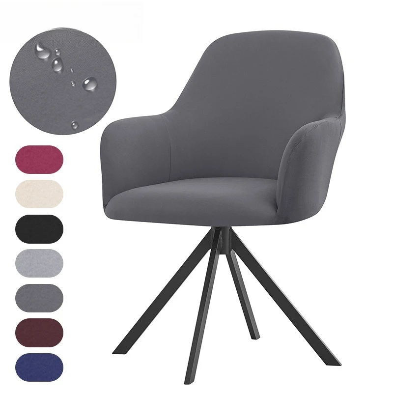 

1pc Modern Stretch Dining Chair Cover Machine Washable,Milk Silk Fabric,Office Decor, Office Chair Cover Modern Chair Cover