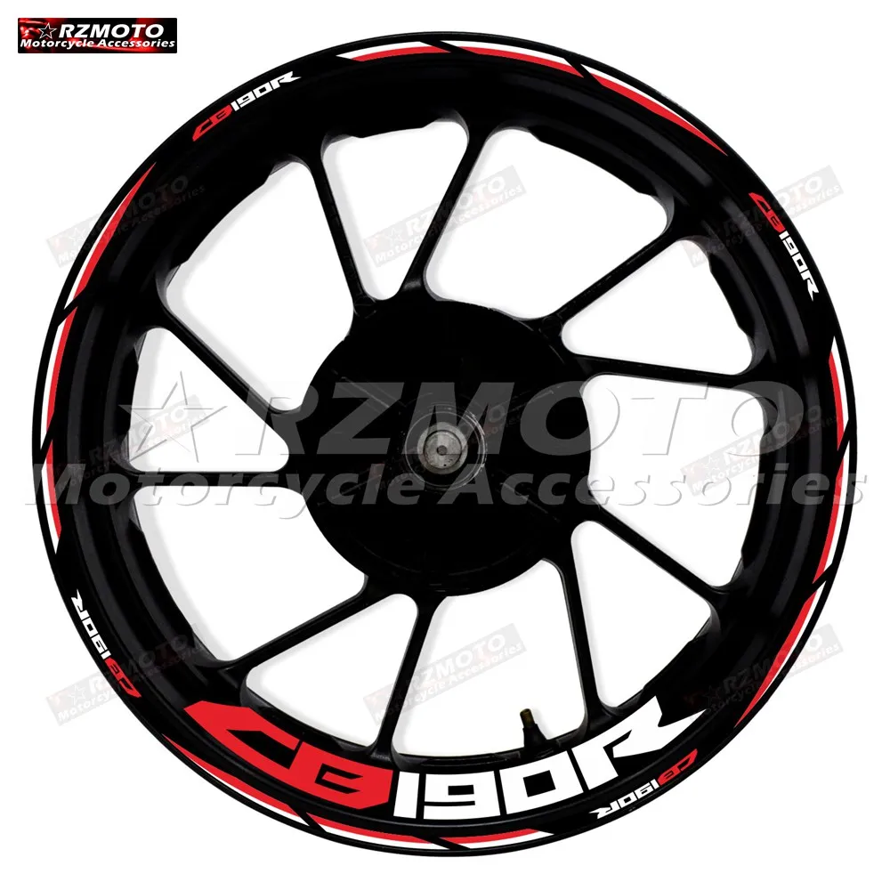 For Honda CB190R CB 190R motorcycle 17 inch front and rear wheel logo decorative rim reflective waterproof sticker