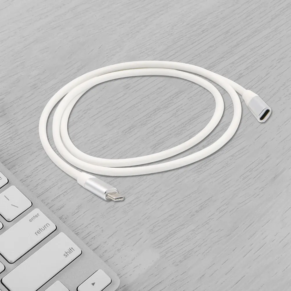 1 Meter Type-C Extension Cable USB 3.1 Male to Female Extender Cord Reversible Data Charger Compatible Note 8 USB C