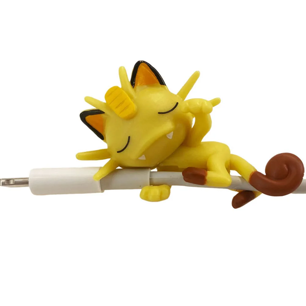 Pokemon Creative Funny Data Cable Protective Cover Cartoon Pikachu Protect Cases for Phone Accessories Anti-breaking Rope Gift