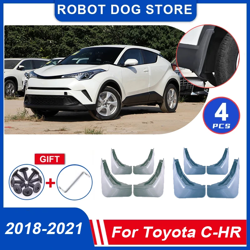 

4 шт. автомобильные брызговики для Toyota C-HR CHR 2019, аксессуары 2018-2021, брызговики, брызговики, расширители заднего крыла, автомобильные аксессуары