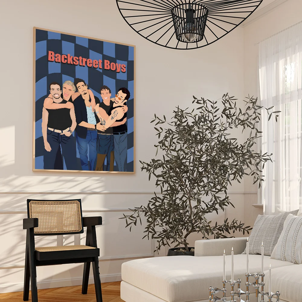 Backstreet Boys  DIY Sticky Poster Whitepaper Prints Posters Artwork Vintage Decorative Painting