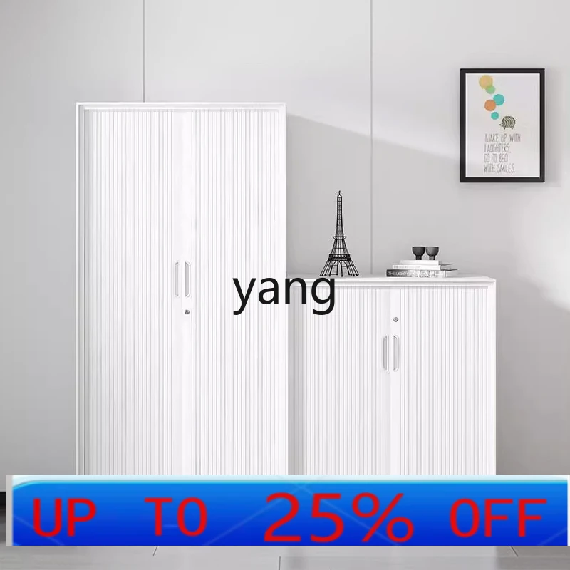 

lmm sliding door cabinet office tin cabinet steel partition storage cabinet