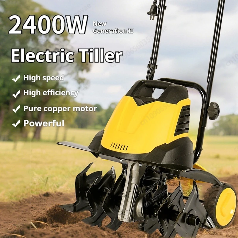 

Электрическая культиватор, небольшой фермерский культиватор, машина для распутывания и окрашивания почвы, роторный инструмент для садовой теплицы для дома, сельскохозяйства