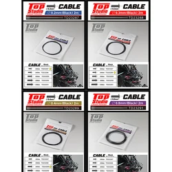 Top Studio Detail Master Cable (Black) Model Bicycle Detail-up Modifications For Assembly Model Hobbyist Gift