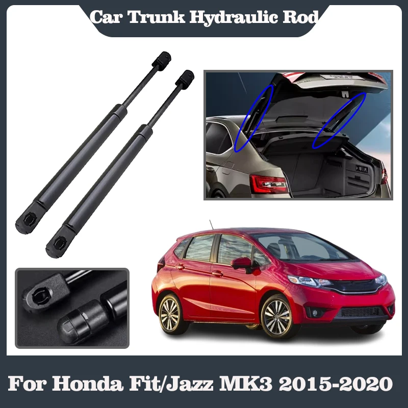 Car Support Rods For Honda Fit 2018 Accessories Jazz MK3 2015-2020 Trunk Hydraulic Pole Absorber Lever Shock Antifreeze Tools