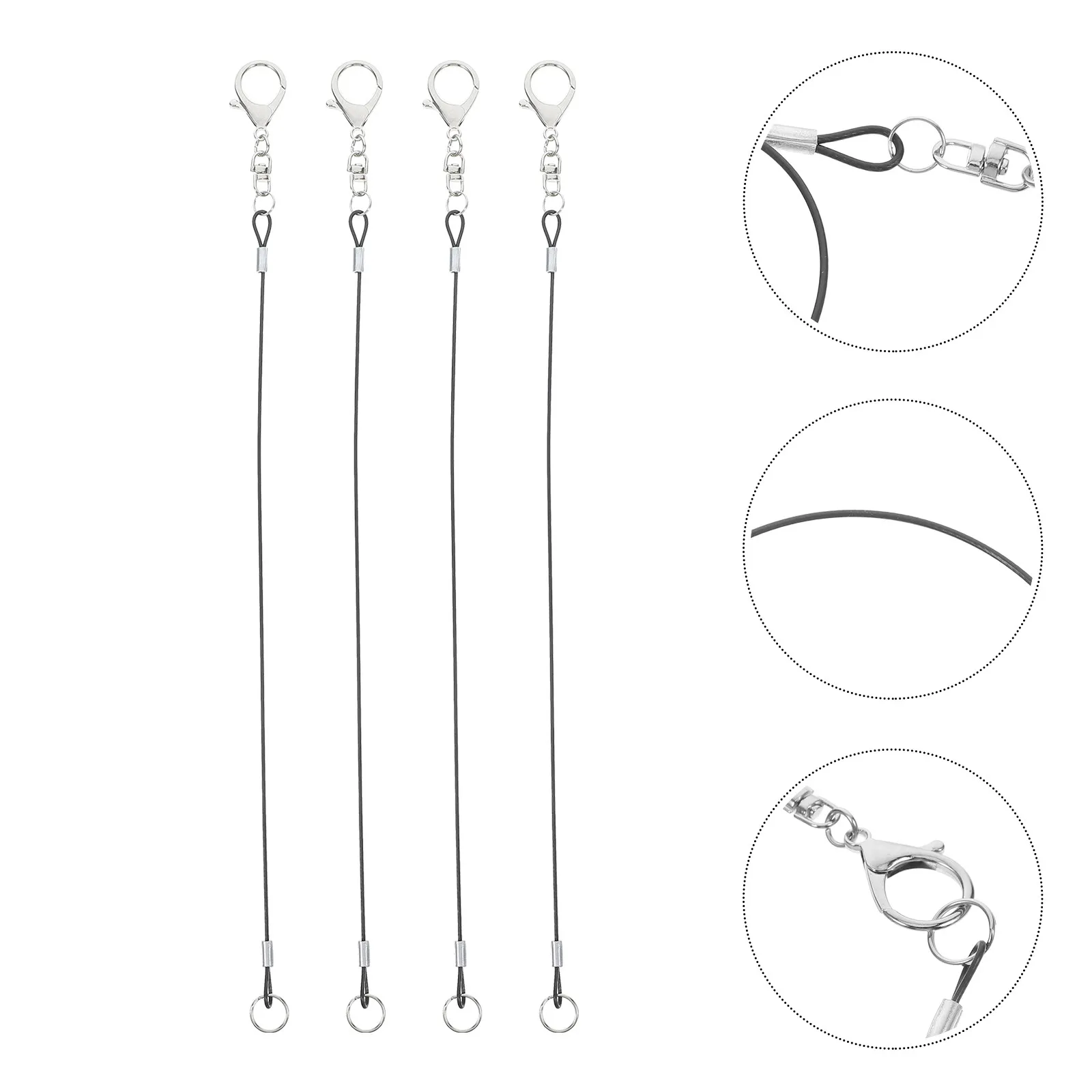 4Pcs Stylus Pen Lanyard Loop Tether Strap for Pencil Tablet Phone Clipboard Touch Screen Drawing Tools Work Conference