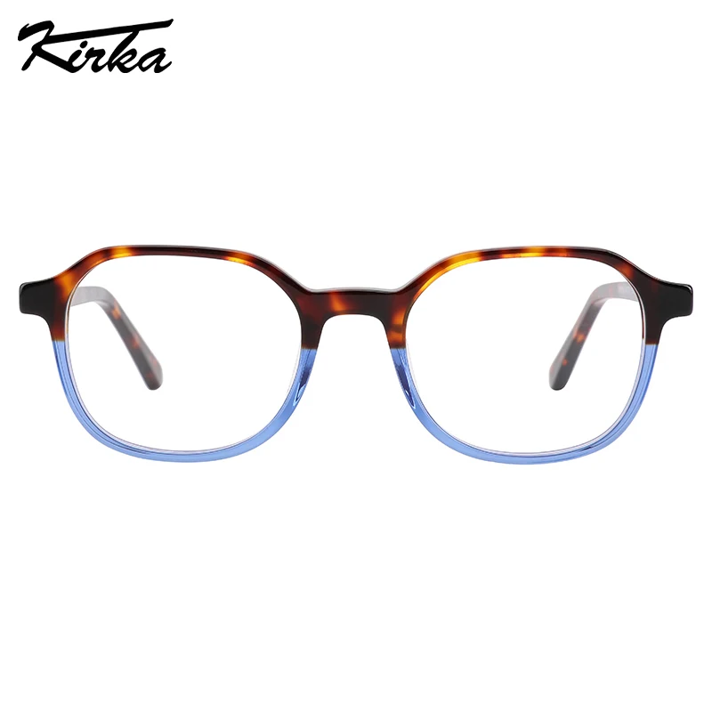 Kirka Optical Children Glasses Frame Kids Glasses Acetate Unisex Tortoise Pattern Separate Color Frames Child Eyeglasses WK3041