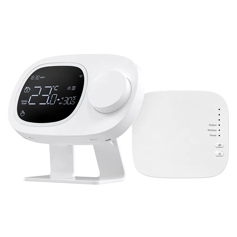 

AT51-Tuya Wifi Smart Thermostat RF433 Water Gas Boiler Actuator Programmable Temperature Controller For Alexa,Google Home