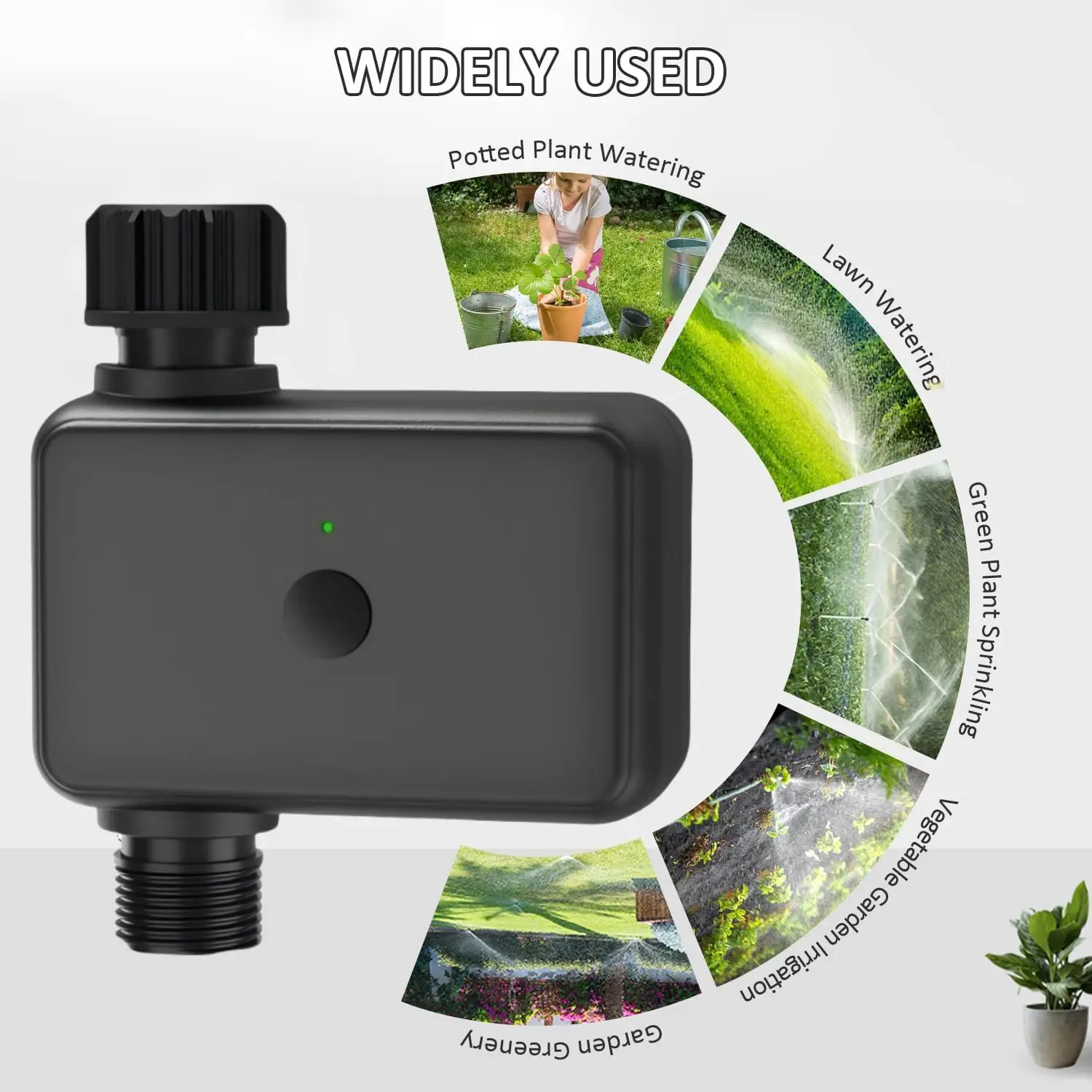 

Умный ирригационный компьютер, Wi-Fi, автоматический таймер спринкле, дистанционный садовый таймер воды, система полива орошения, управление Bluetooth