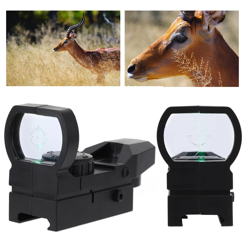 1-10 قطعة نطاق بندقية المجسم الأخضر نقطة البصر نطاق ريفلكس البصريات البصر مشاهد المدمجة ل 20 مللي متر السكك الحديدية جبل بنادق اكسسوارات #4