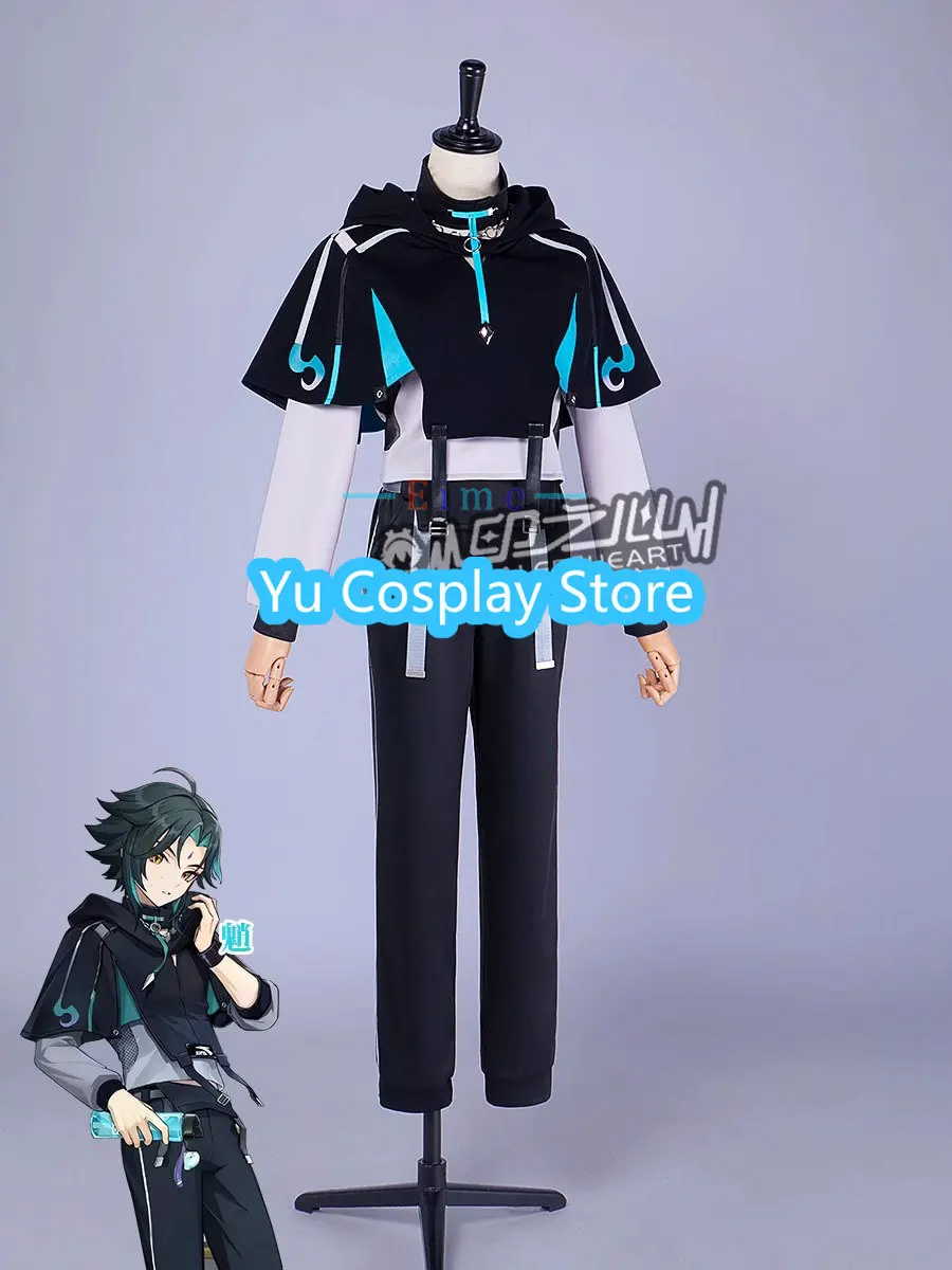 Game Genshin Impact Xiao Cosplay Costume Fancy Party Suit Casual Wear Coat Top Pans Halloween Carnival Uniforms Custom Made