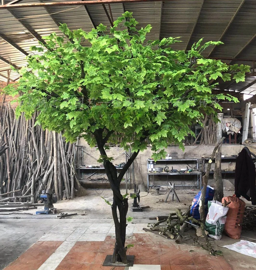 

Имитация красного клена, комнатное дерево, гостиная, отель, квадратный магазин, украшение для свадебного торжества