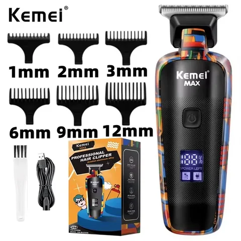 Электрический триммер Kemei KM-MAX5090 для лица и бороды — изображение товара