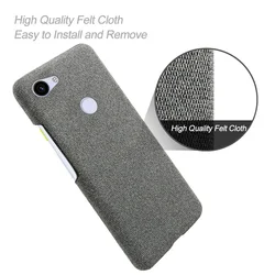 Anti-slip Ultra Thin Fabric Cloth Case For Google Pixel 3a XL Anti-Drop Phone Bag Cover For Google Pixel 3A / Google Pixel 3A XL
