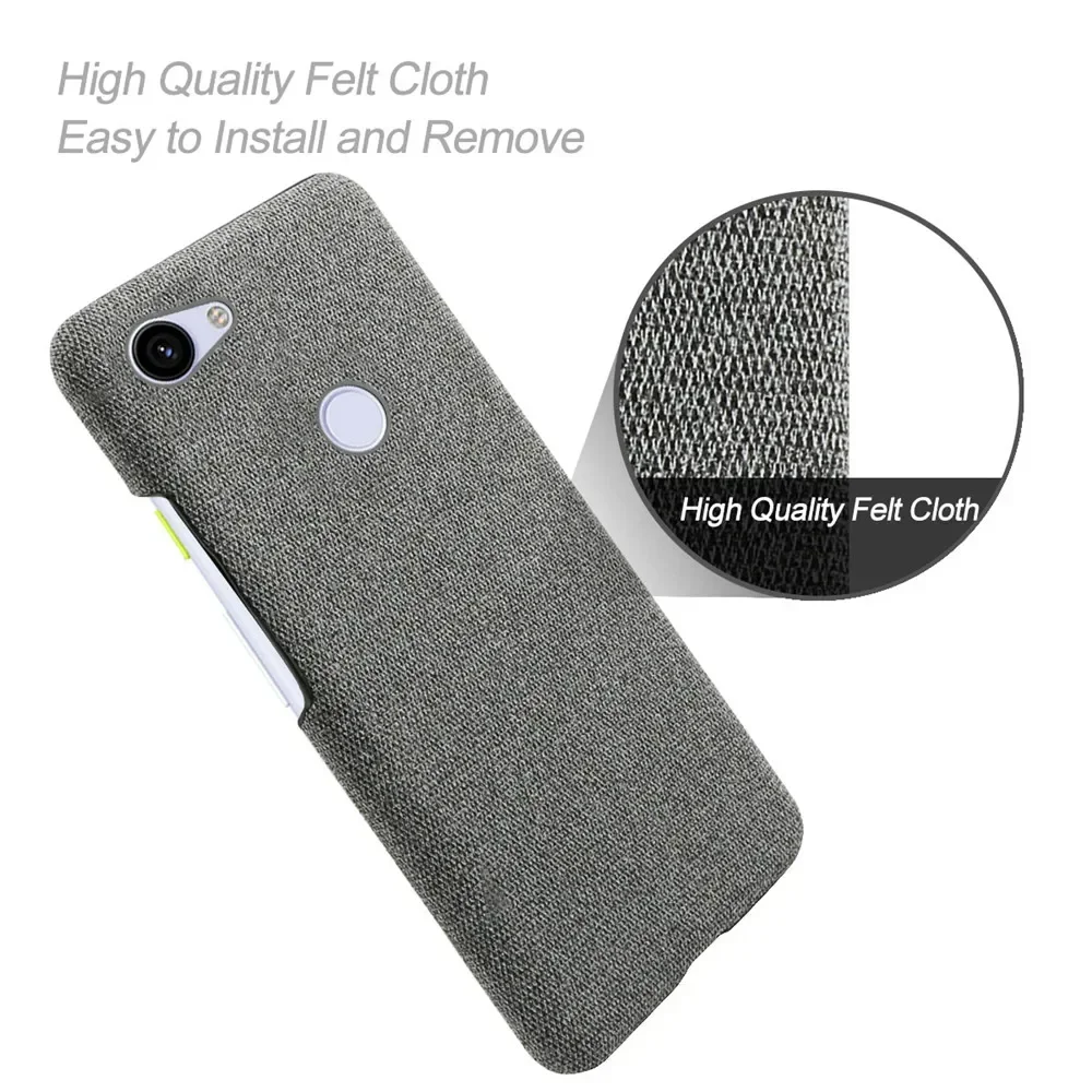 Antypoślizgowe etui z bardzo cienkiej tkaniny dla Google Pixel 3a XL Pokrowiec na telefon zapobiegający upadkom dla Google Pixel 3A / Google Pixel 3A XL