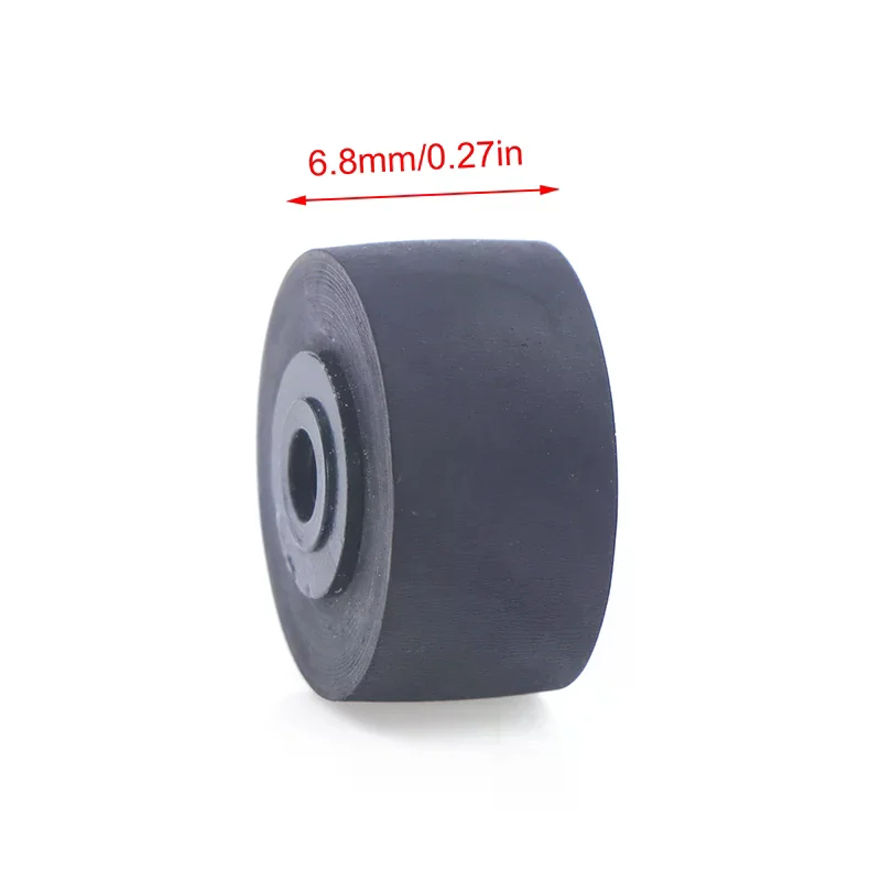 1pc 13.5x8x6.8x2mm Rubber Pinch Roller Belt Wheel for Tape Recorder Deck Cassette Movement Radio Audio Drive Player