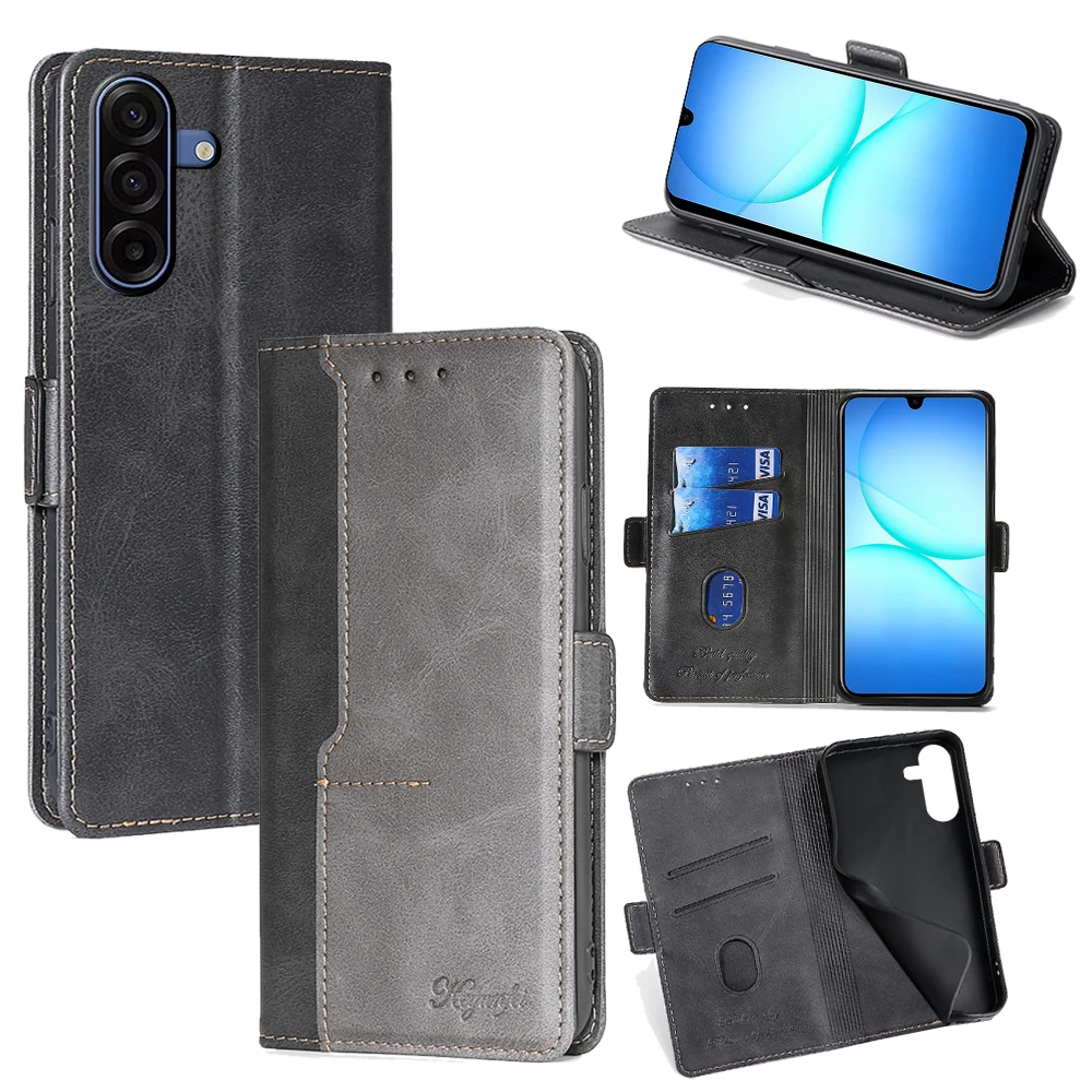 Business-Leder-Handyhülle für Samsung Galaxy A17 A07 A56 A36 A26 A16 Galaxy S25 Ultra Samsung S25 FE Plus S25Edge Book Case