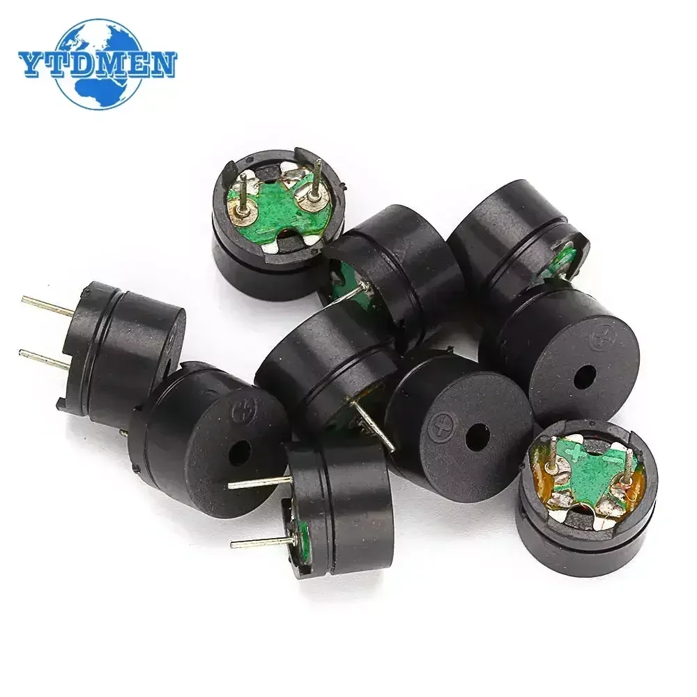 10PCS 12085 Passive Buzzer 12MM*8.5MM 42R Resistance 3V 5V 9V 12V in Common Use Mini Piezo Buzzers Kit, for Arduino